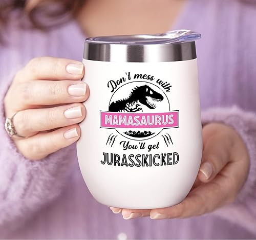 Miniatura 3 de Fimibuke Regalos para mamá de parte de hija, hijo, niños, vaso de vino de 12 onzas, regalos de cumpleaños para mamá, ella, madre, suegra, esposa,