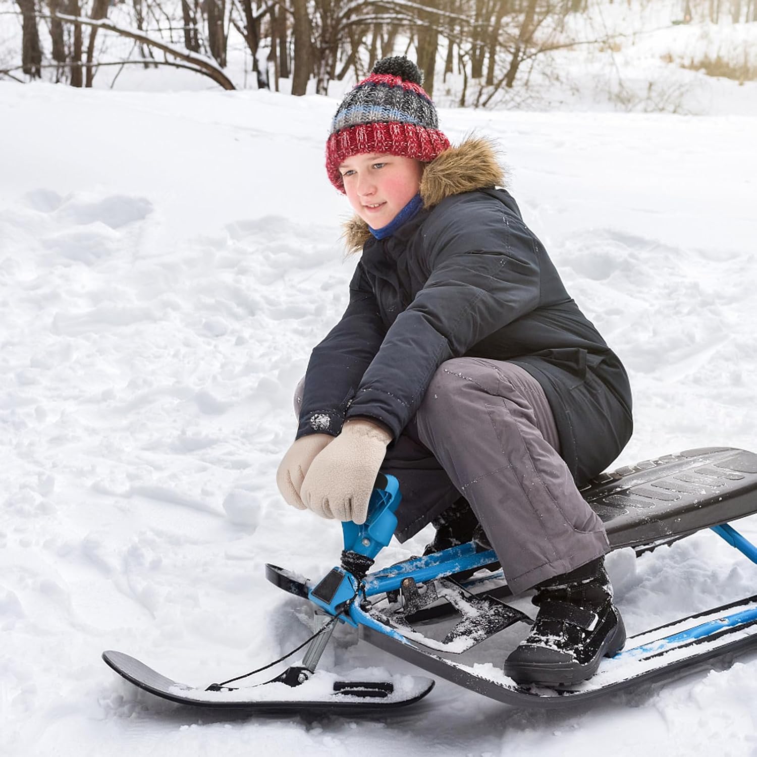 ONESING 3 Pairs Fleece Winter Gloves Toddler Warm Gloves for Boys Girls Snow Outdoors Cold Weather Mixcolor J - Image 5