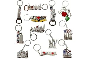 12-Pack NYC Souvenir Keychains: A Unique Collection of New York City Icons