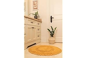 BIEN BEAU Round Bohemian Bathroom Rug: Aesthetic Charm Meets Comfort