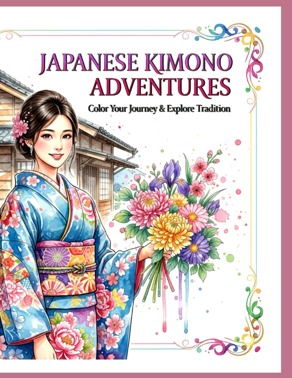 JAPANESE KIMONO ADVENTURES: Color Your Journey & Explore Tradition (Discover Japan Coloring Series)