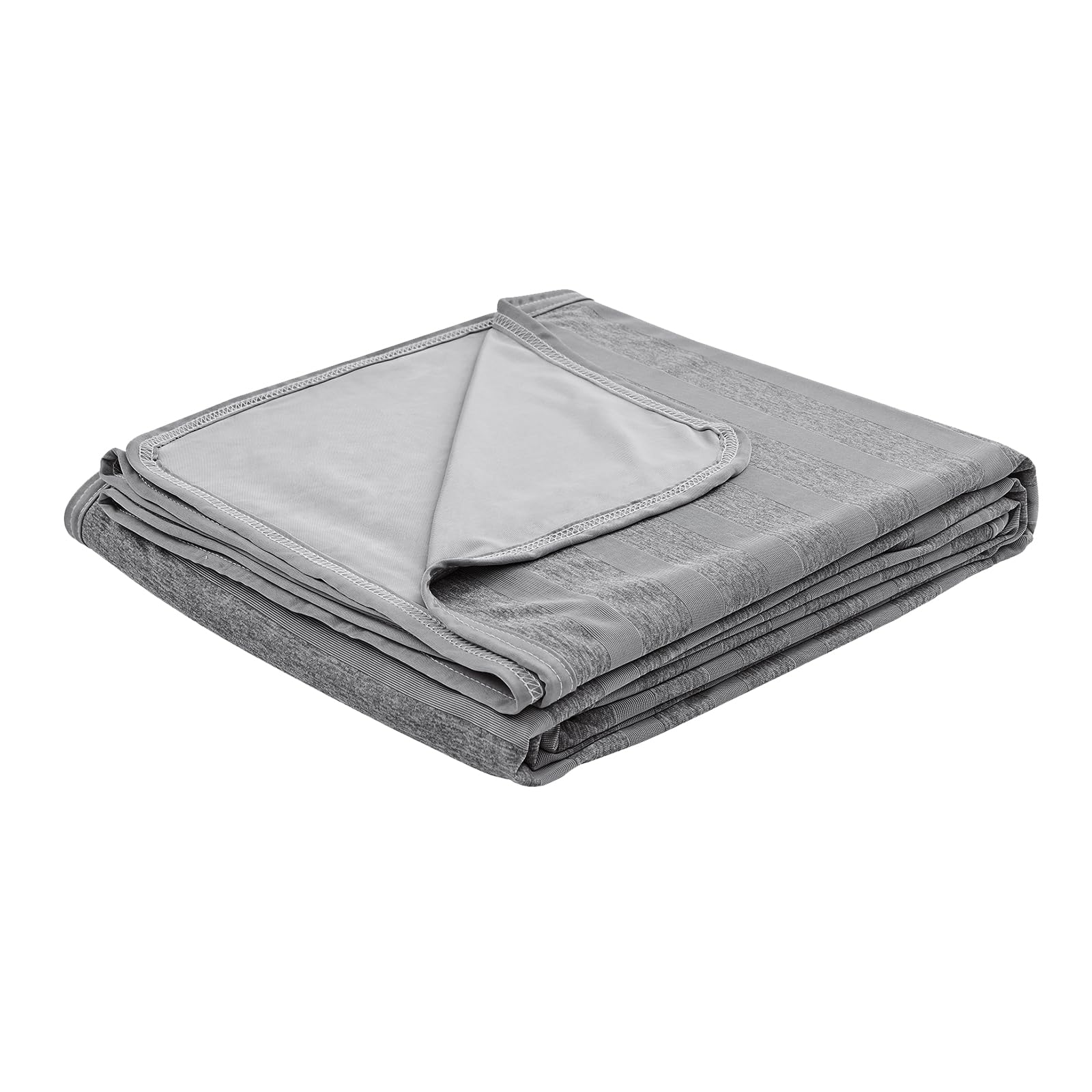 EMME Cooling Throw Blanket, Thin Lightweight Summer Blanket for Couch Sofa, Cold Bed Throws for Hot Sleepers, Double Sided, Keep Body Cool for Kids Adults, Grey