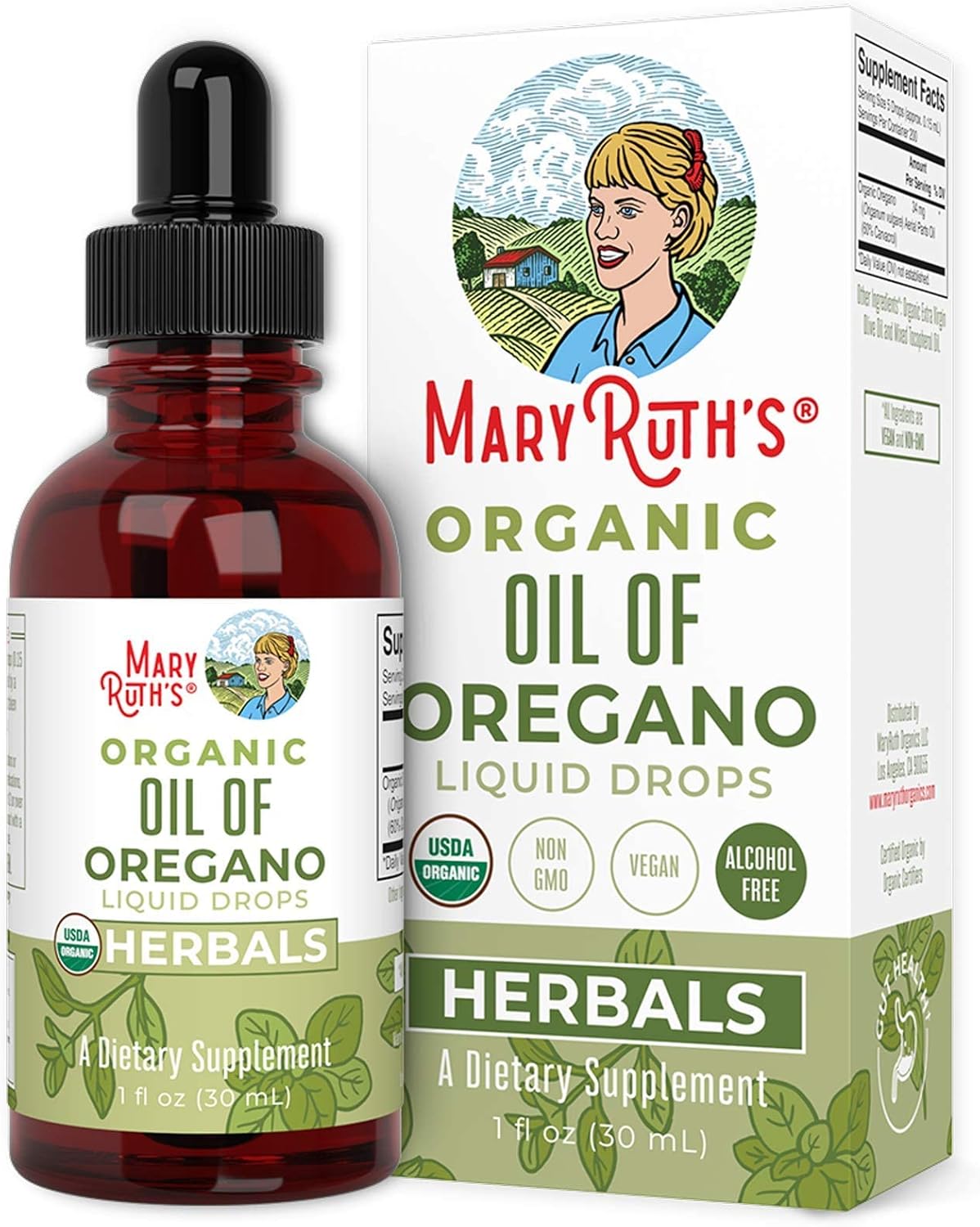Oregano Oil Drops & Liquid Chlorophyll Drops Bundle by MaryRuth’s | Immune Support | Gut Health | Energy Supplement for Men and Women. : Health & Household