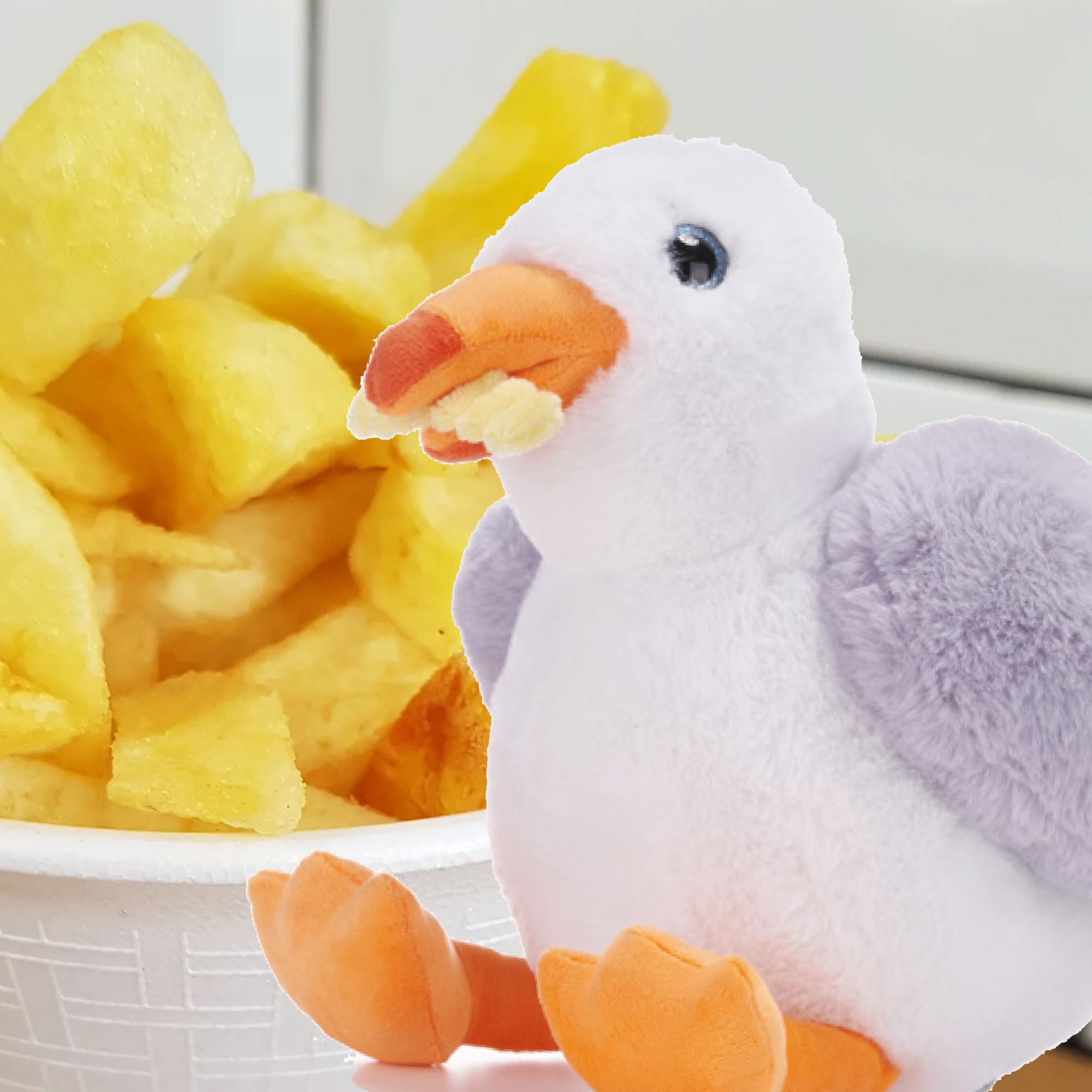 Steven The Seagull Soft Toy Plush 12 inch 30 cm (chips), 12 inches - Image 3