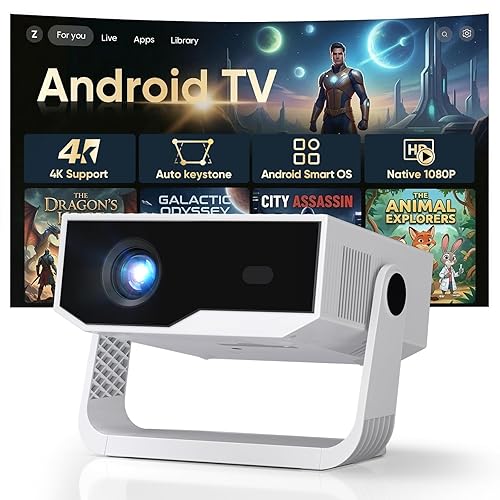 [2026 Version Améliorée] Android Videoprojecteur 4K &1080P WiFi et Bluetooth
