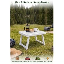 Katlan r Kamp Masas  | Portatif ve Ta nabilir Piknik, Balkon, Bah e, Plaj ve Mangal Masas    49x39x37 cm