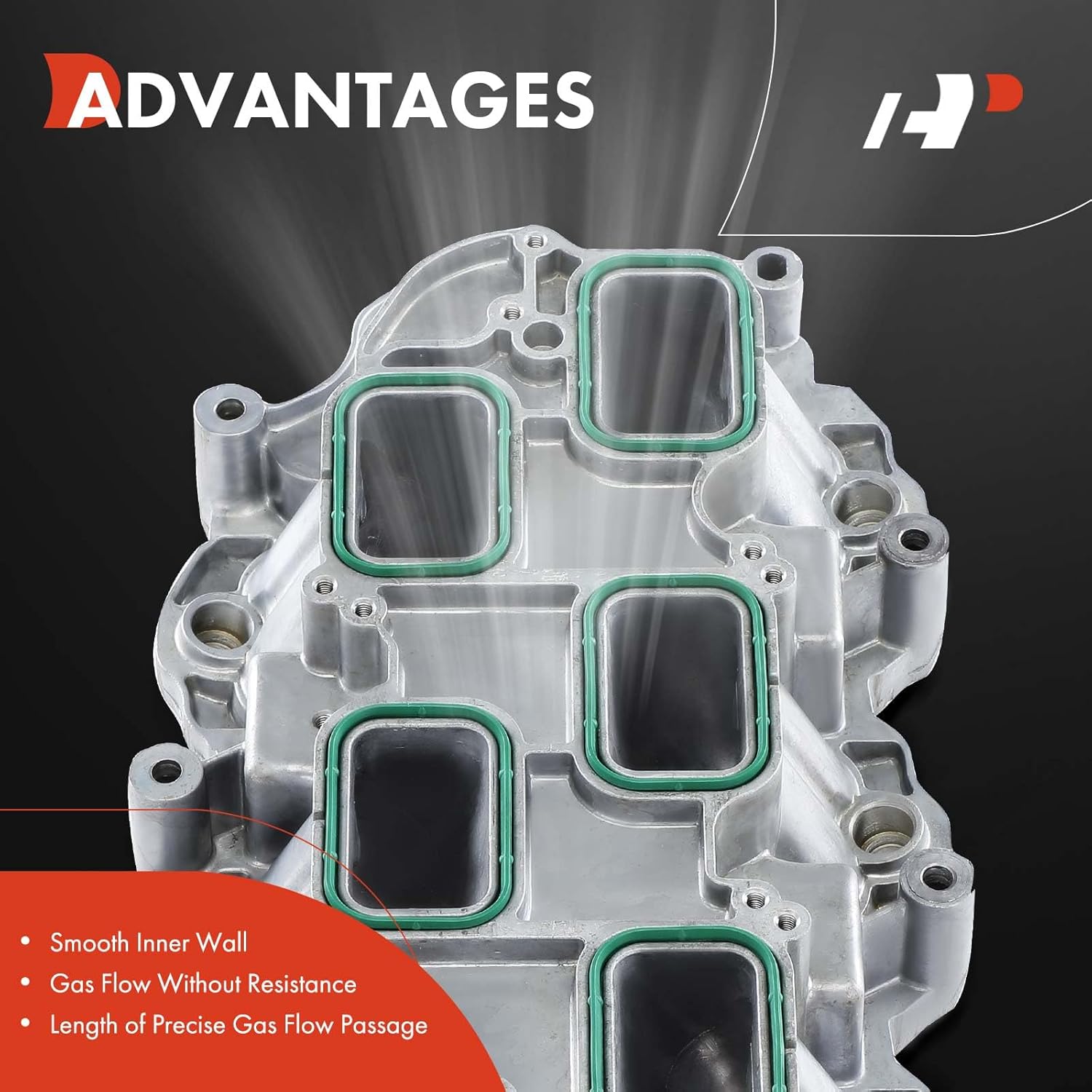 A-Premium Front Lower Intake Manifold Compatible with Ram 1500, C/V & Jeep Grand Cherokee, Wrangler, Cherokee & Dodge Grand Caravan, Charger, Journey, Durango, Challenger & Chrysler Town & Country