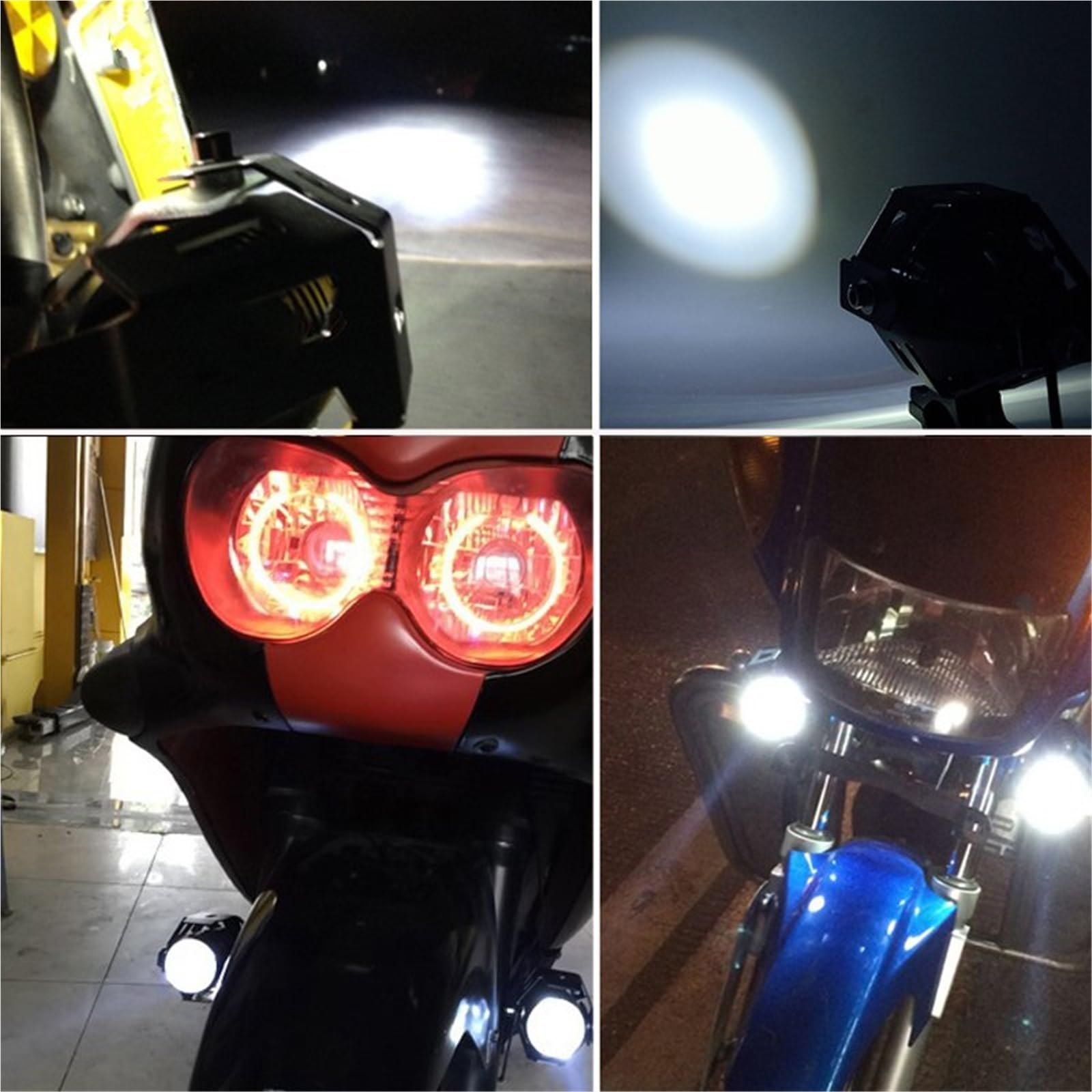 Moto Faro Anteriore 2 Pezzi/paia 3000LM Chip 3 Modalità Moto LED Luce Di Guida Faro U5 Motore Fendinebbia