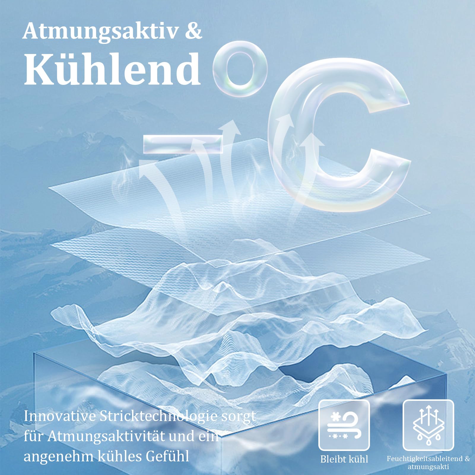 CHOSHOME Kühlende Bettdecke 150x200cm 2 in 1 Sommerdecke mit Q-Max>0,5 Kühlfasern Grau