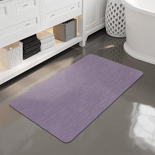 Miniatura 50 de Alfombra de Baño, Goma Antideslizante de Secado Rápido Absorbente Alfombras de Baño Delgadas que Caben Debajo de la Puerta Alfombras de Piso de