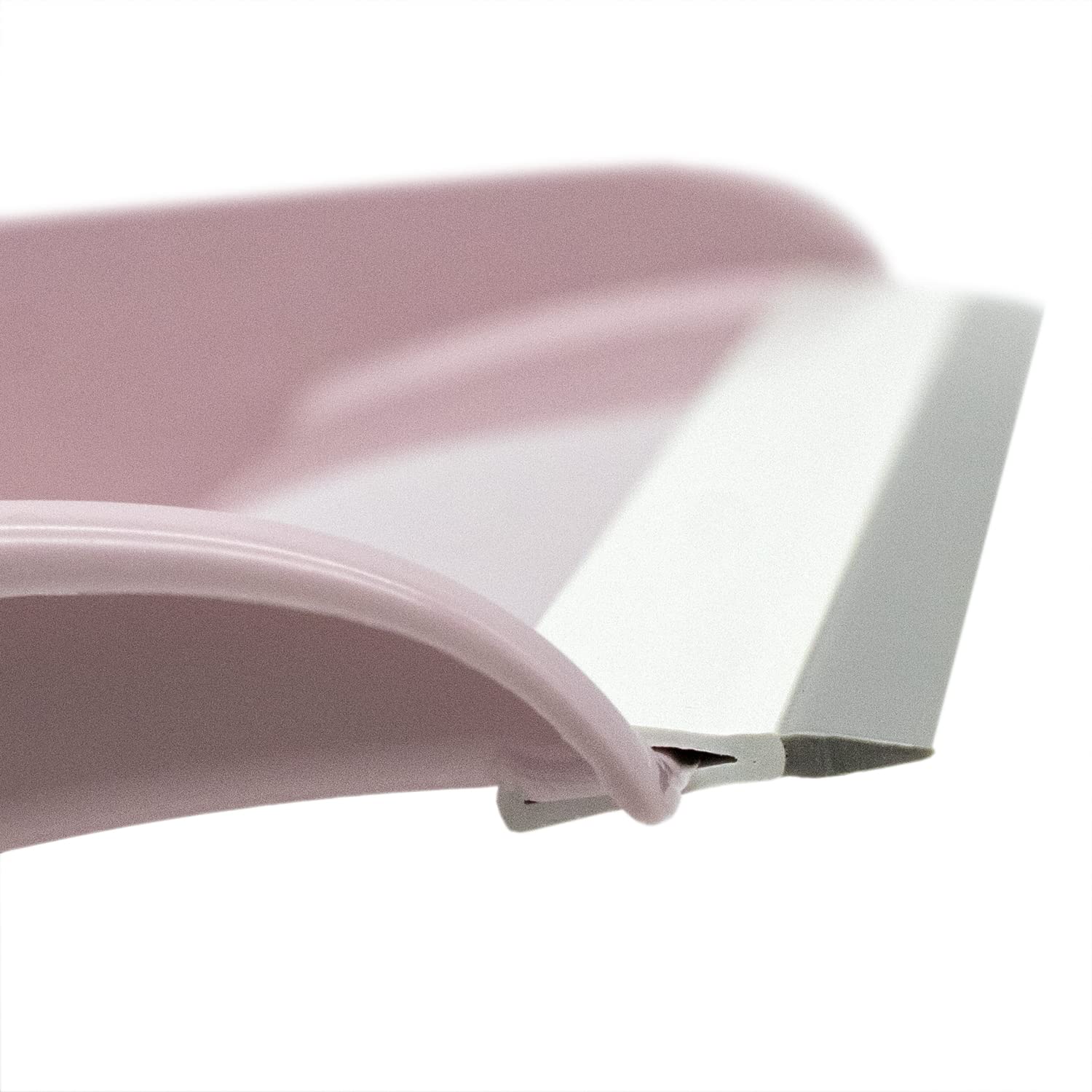 CABLEPELADO Recogedor de Mano Plástico con Goma y Mango 26 cm Rosa