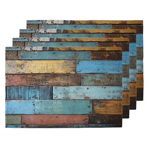 Linen Placemats Set of 6, Table Mats 12 x 18