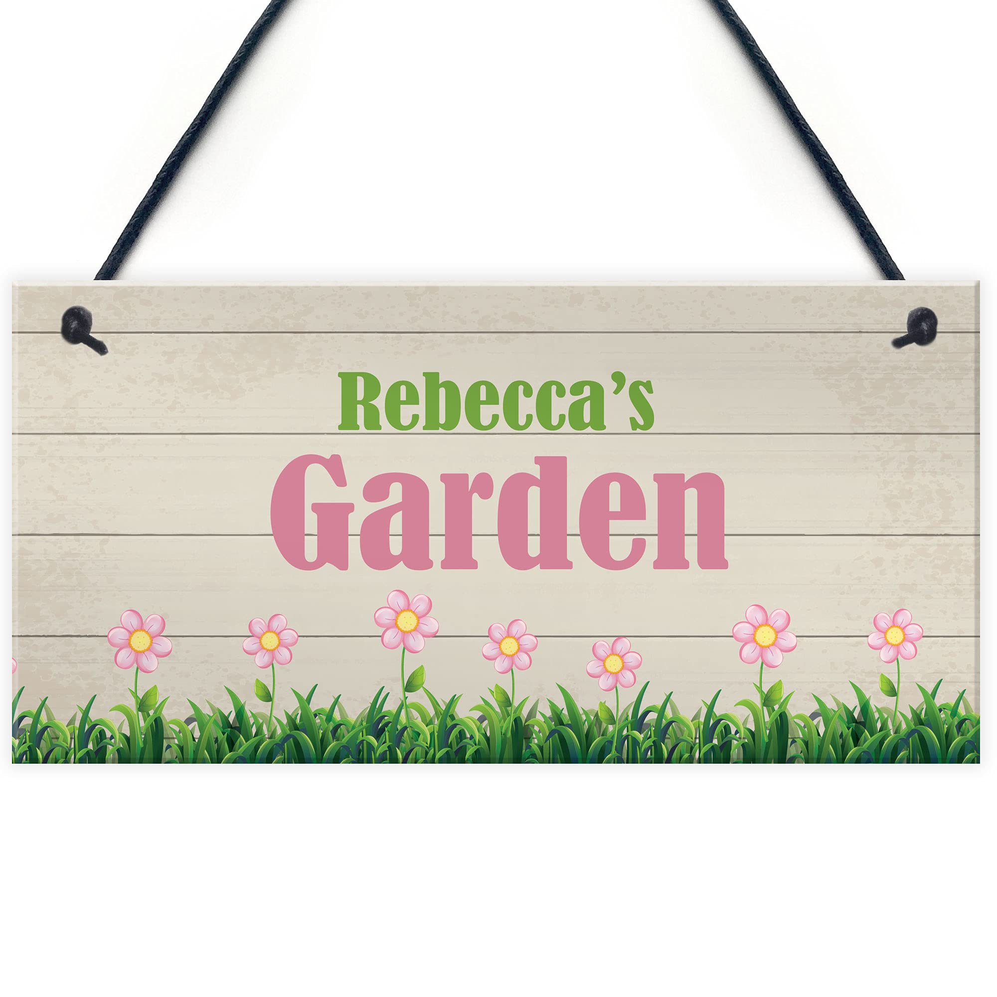 Garden Sign PERSONALISED Any Name Summerhouse Shed Fairy Plaque