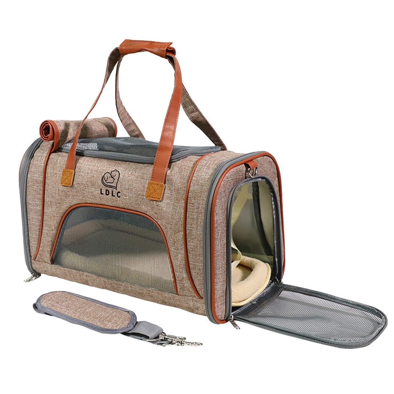 Sac bandoulière de transport haut de gamme pour petits animaux