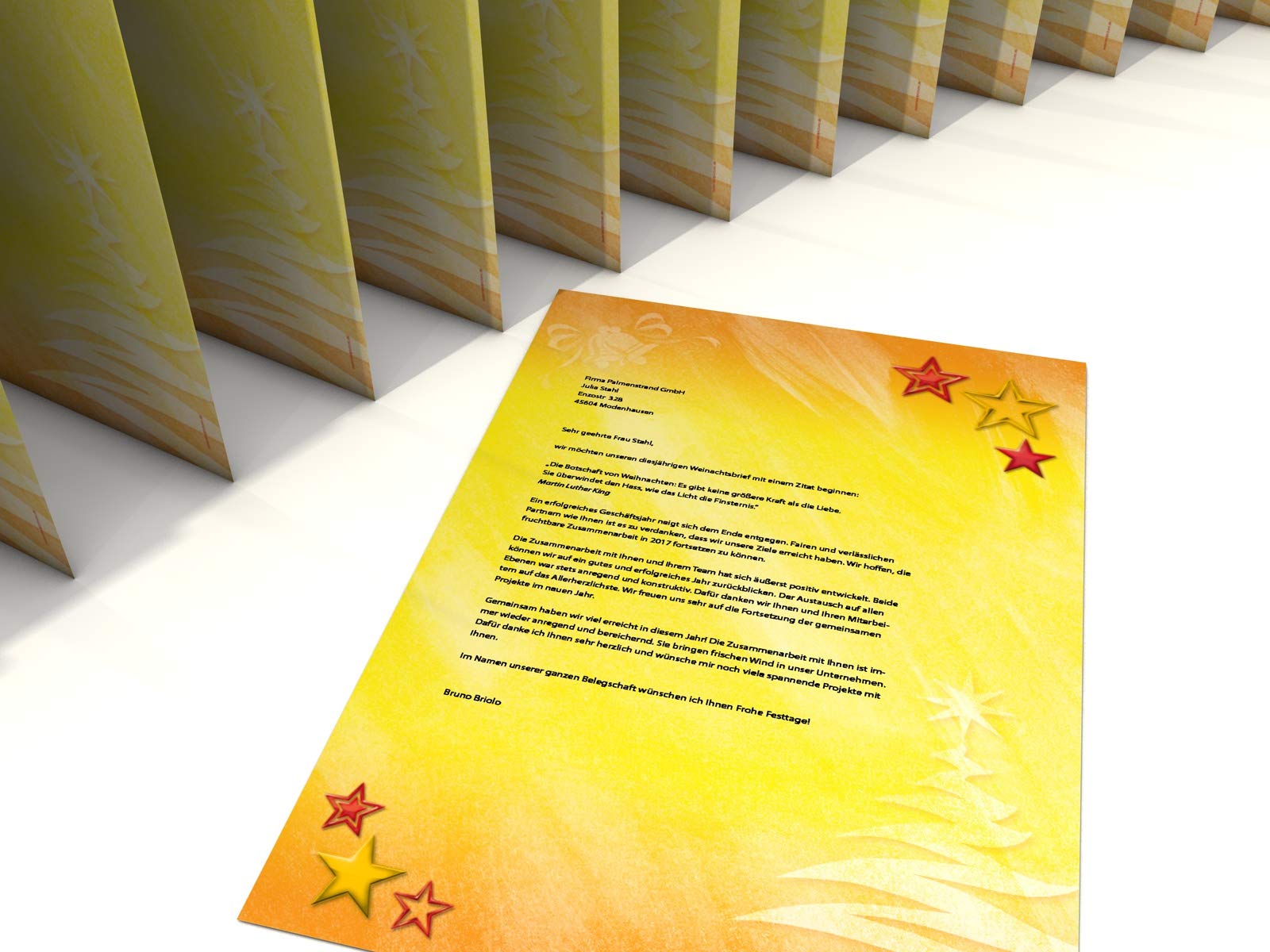 20 Blatt Weihnachts-Motivpapier 'Edle Weihnachtssymbole' – DIN A4, 90 G/m², Für Drucker & Handschriftliche Weihnachtsbriefe