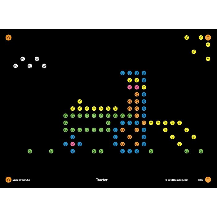 Buy IllumiPeg Farm Refill templates for Basic Fun Lite Brite Magic Screen Retro Style (12 Sheets ...