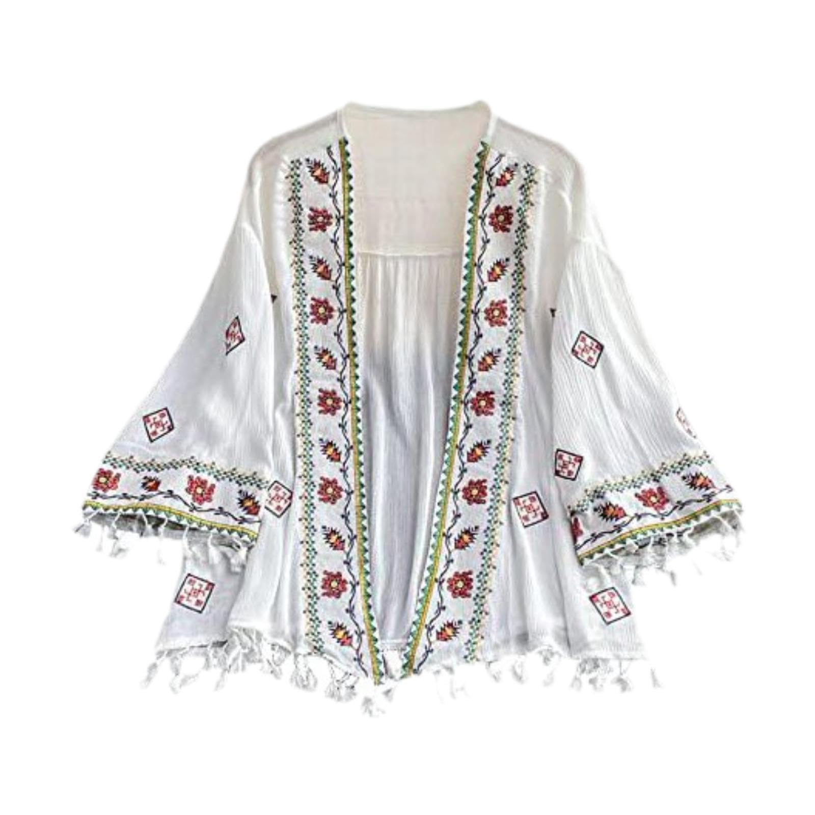 calandis ™ Women Cardigan Bohemian Blouse Shirt Beach Cover up for Women Bikini Dresses white | Tops & Blouses | Womens Clothing | Clothing, Shoes & Accessories-picture-31