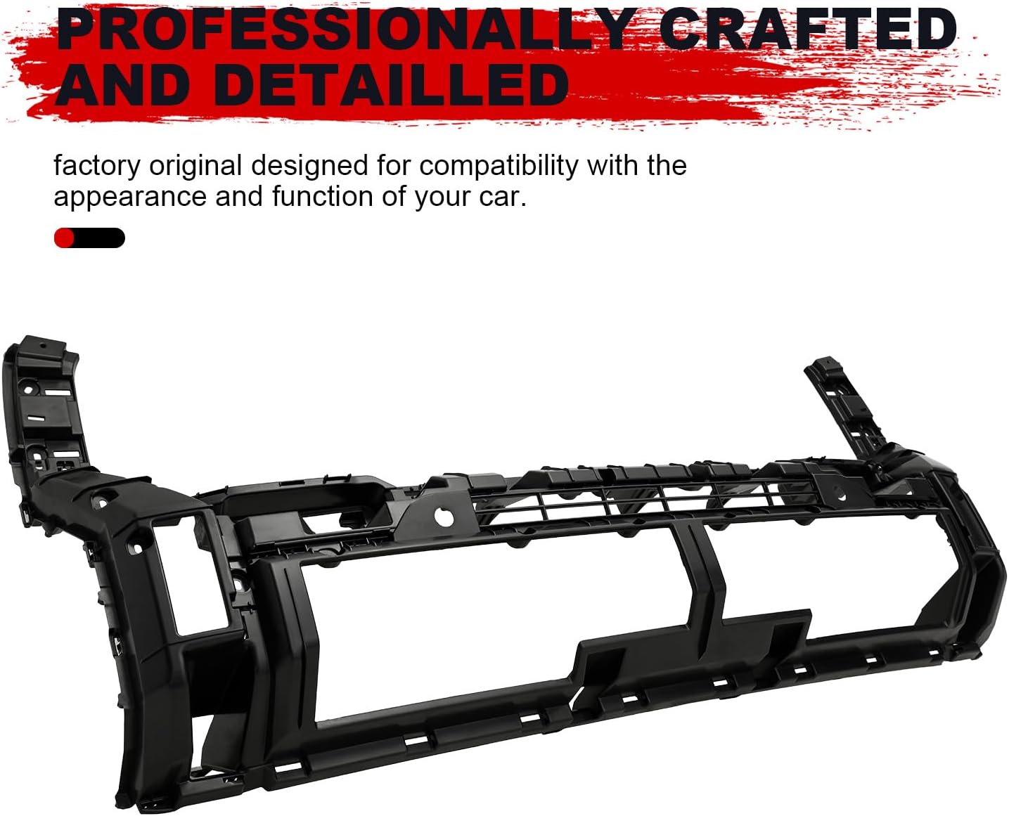 PENSUN Front Bumper Cover Support Fit for Toyota Tundra 2022 2023 2024 2025, Front Bumper Support Bracket OEM-Grade ABS Replacement with Parking Sensor Mount