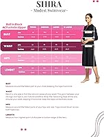 Vista 5 de Traje de baño para mujer, modesto Tznius con manga 34, cubierta de playa UPF 50+ con protección solar