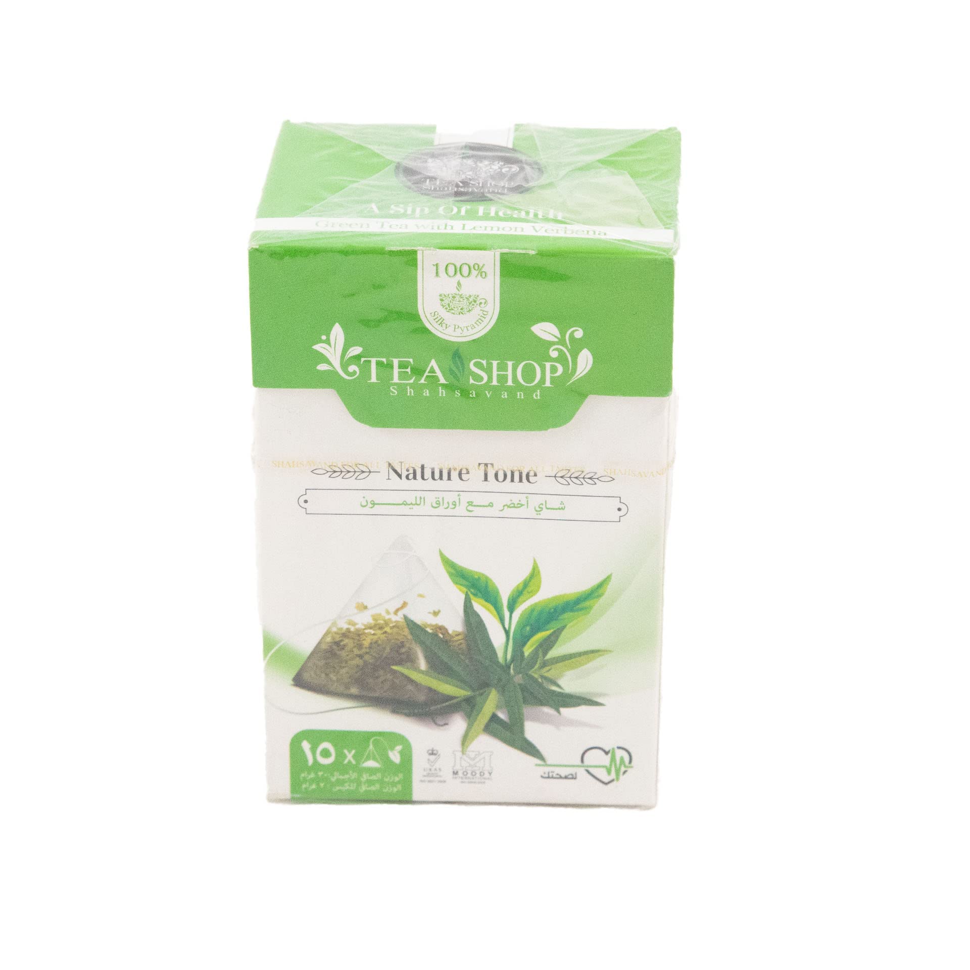 Shsavand Tea Shop Natur Tone Green Tea With Lemon Verbena 15x2g