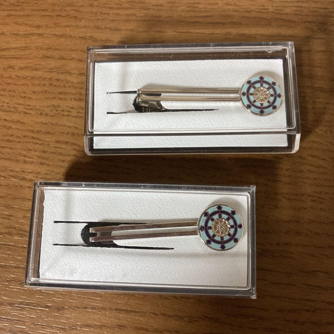 K10 ネクタイピン2点セット K10 ネクタイピン2点セット