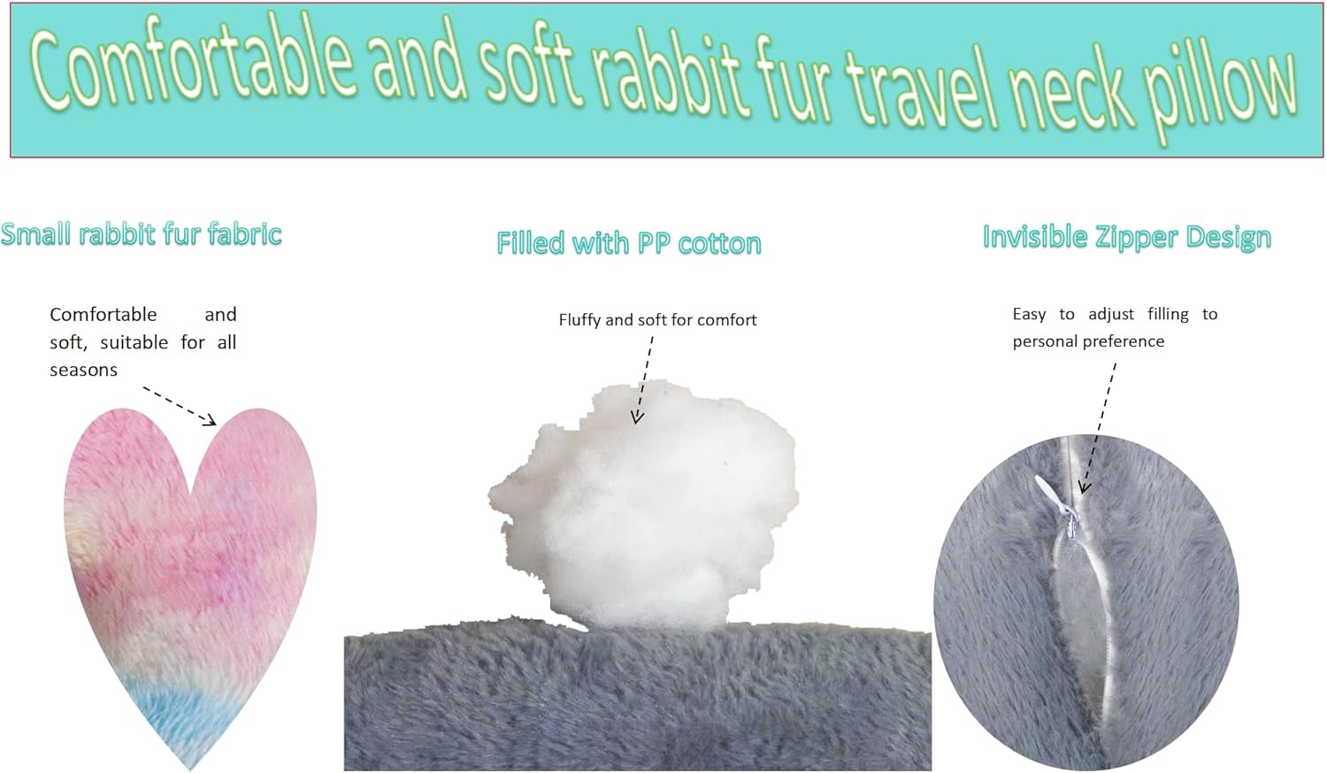 Long-Distance Travel Neck PillowCar Sleep Aid Pillow,Home/Office Lumbar Pillow,Ergonomic Wrap-Around Neck Pillow, Neck Support for Adults and Children,Multifunctional Travel Pillow,throw pillow - Image 7