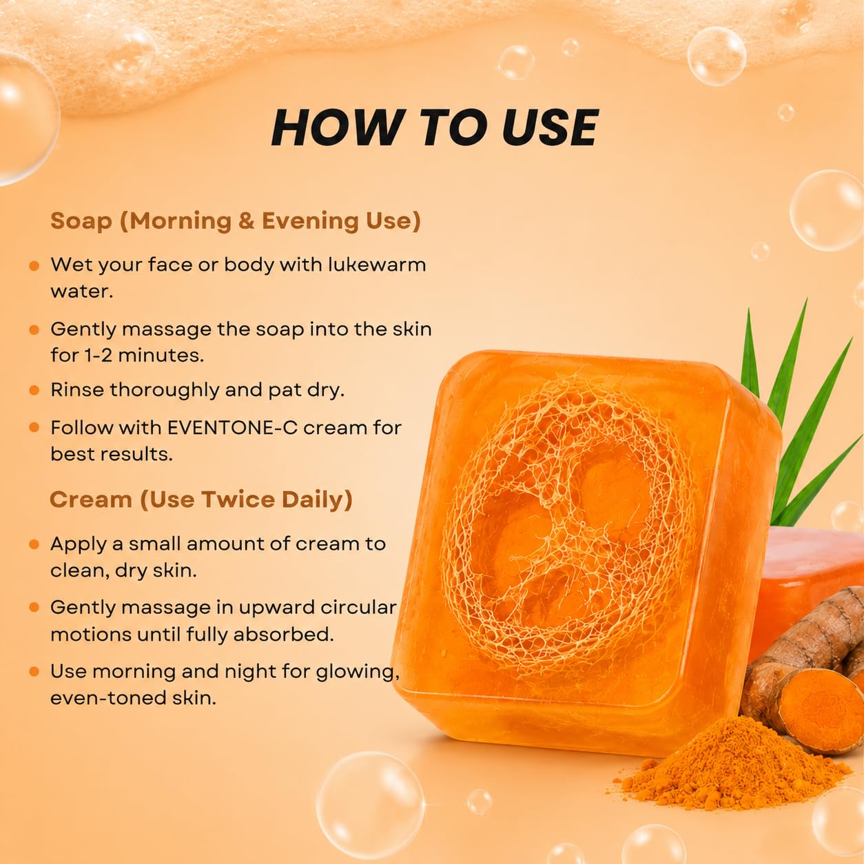 glutathione for skin whitening nigeria Eventone-C Cream & Handmade Essential Oil Turmeric Soap – Pack of 2 Variants:2 Bottles + 1 Bottle Hi-Tech Pharmaceuticals L-Glutathione 60 تونر ترطيب ولمعان