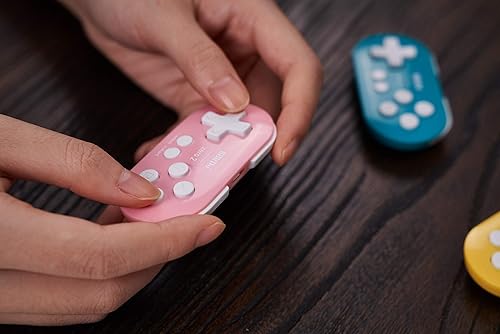 Miniatura 8 de 8Bitdo Zero 2 Mini Bluetooth Gamepad for Switch Windows Android MacOS Steam Raspberry Pi (Pink)