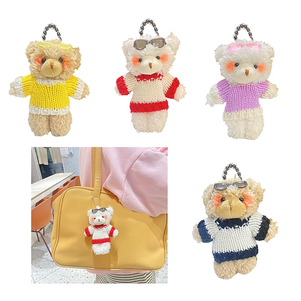 ゼガプライズ　キー KEY ぬいぐるみ&アクキーセット Gnbzxce Plush Bear Shape Keychains Pendant Bag Pendant