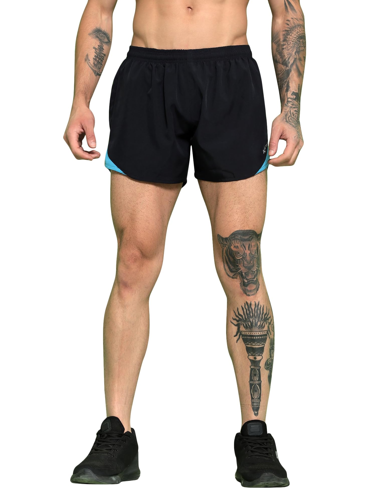 Kvetoo Men Running Shorts Lightweight Gym Shorts with Inner Mesh Liner Quick Dry Breathable Athletic Workout Shorts with Side Split-image-17