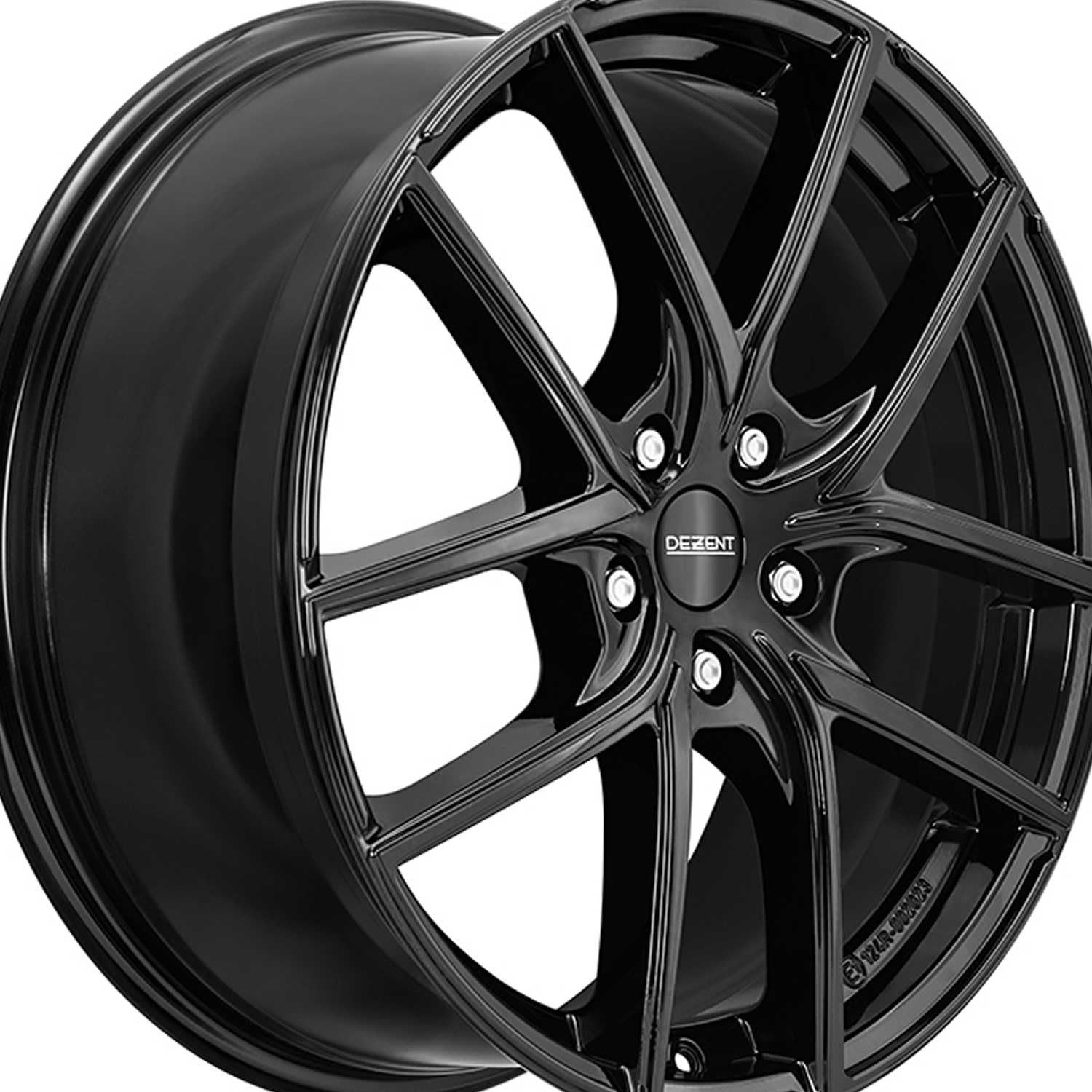 4x Dezent cerchi in alluminio TO black 7.5Jx18 ET50 5x112