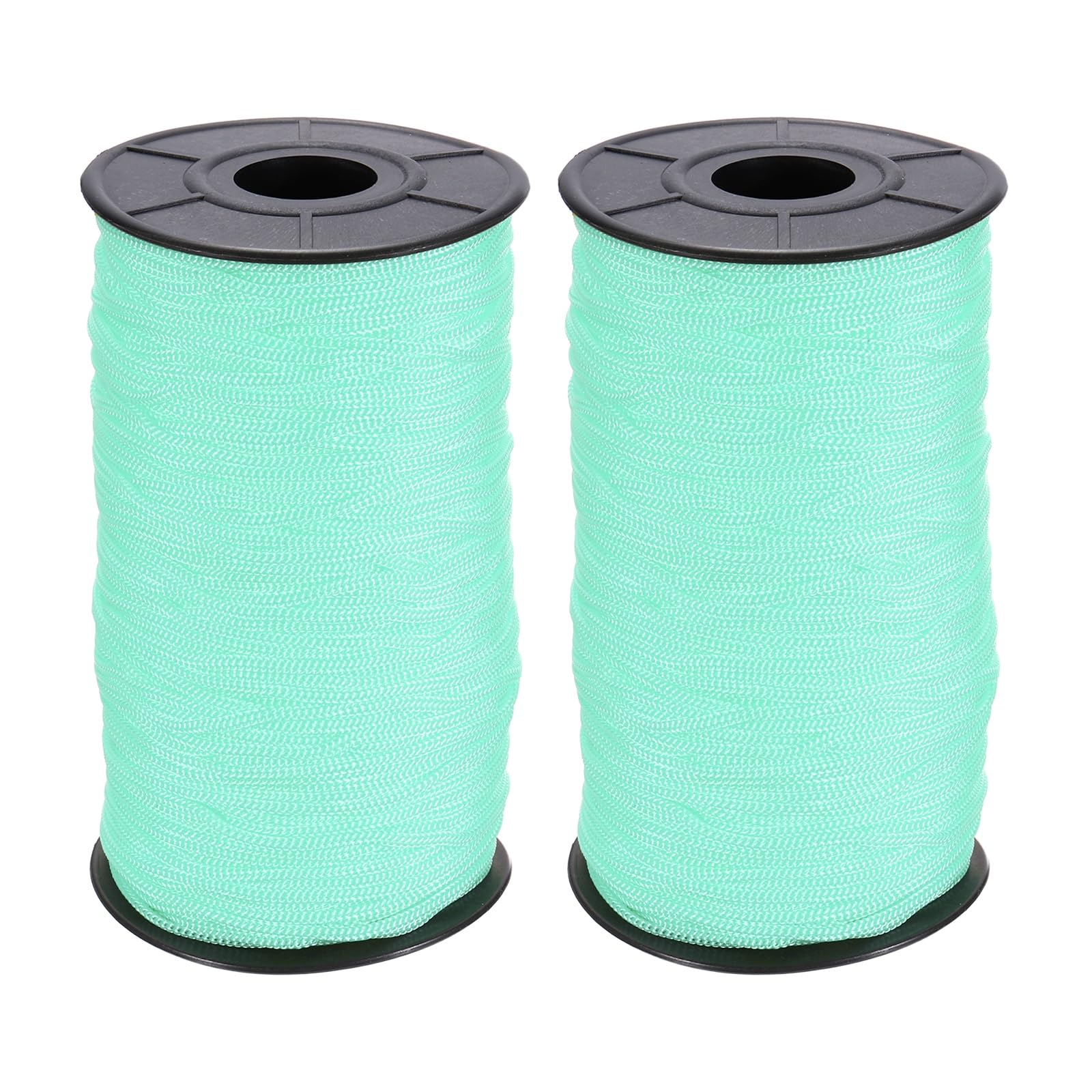 Cordon macramé bleu vert 3 mm fil polyester tressé haute résistance pour loisirs créatifs