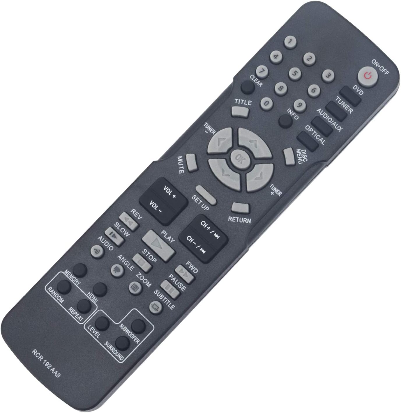 RCR192AA9 Replace Remote Control -WINFLIKE RCR 192AA9 Remote Control Replacement fit for RCA DVD Home Theater System RTD315WR RTD315W RTD317W RTD316W RTD3131 RCR 192 AA9 RTRCR192AA3 Remote Controller image 3