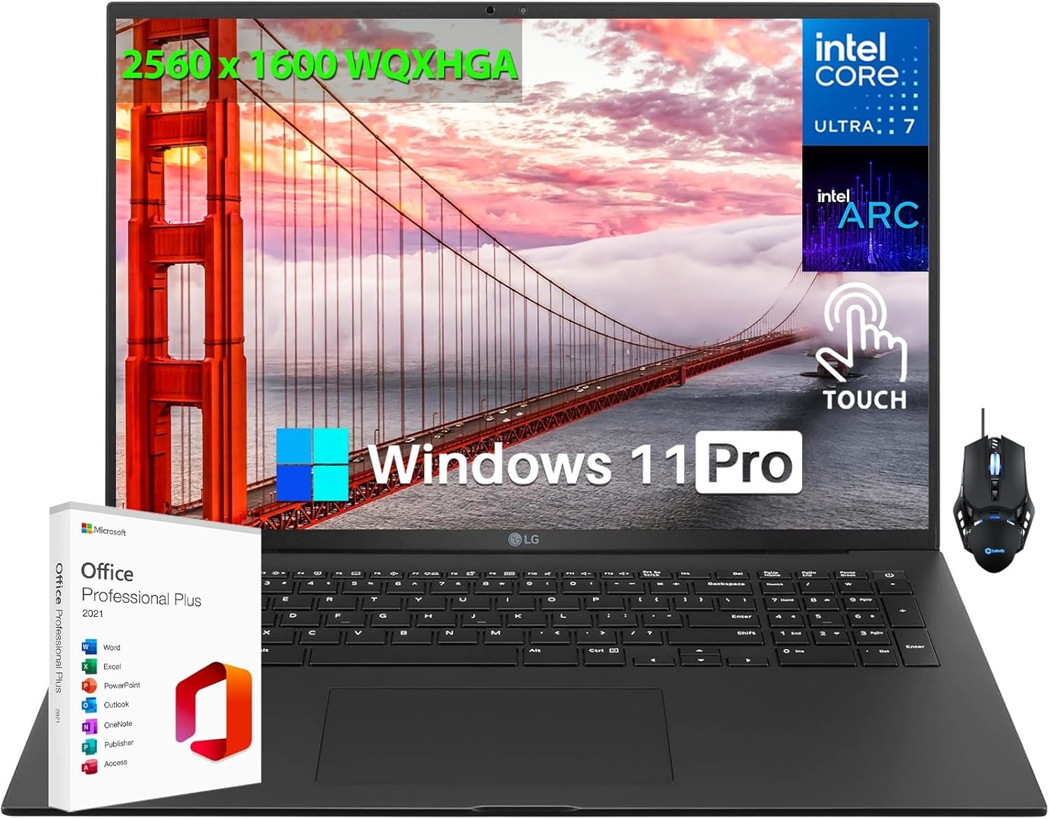 LG Gram 17 Laptop, 17" WQXGA IPS Touchscreen, Intel 16Core