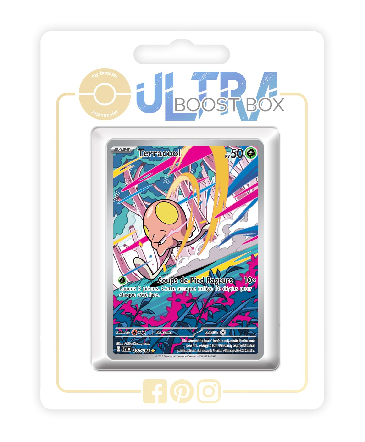 Terracool (Toedscool) 201/198 Alternative Shiny Pokémon Gallery - my-booster X Écarlate et Violet 01 - Box of 10 Pokemon French Cards