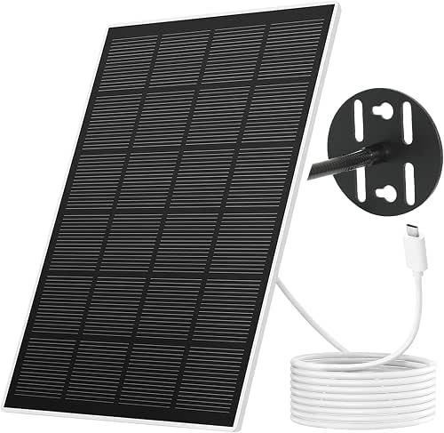 NETVUE Solar Panel for Bird Feeder Camera only, Type-C Charger,