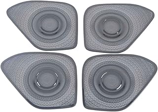 Car Interior Door Audio Speaker Cover Paste Modification Compatible with Leapmotor T03 2023 2024 2025(4 Doors Black)