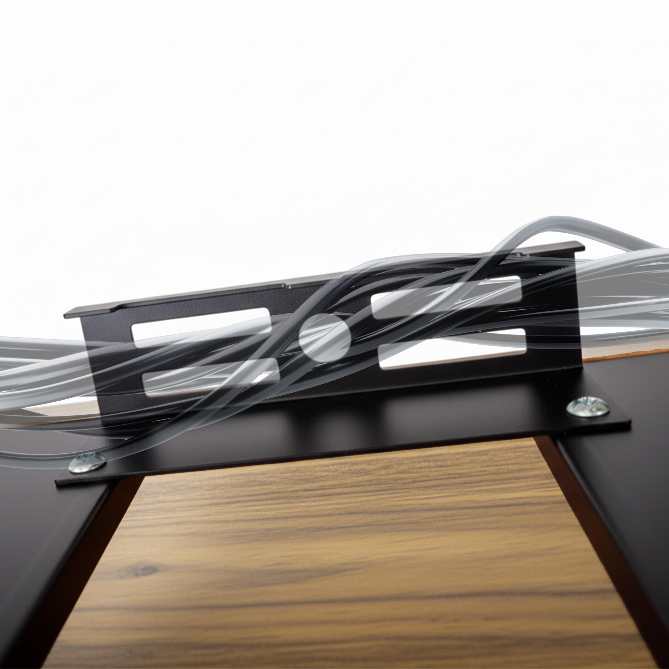 Relaxdays HiFi Rack, 4 Ripiani per Giradischi, in Ferro e MDF, 78x61x52 cm, multimediale Industriale, Marrone/Nero