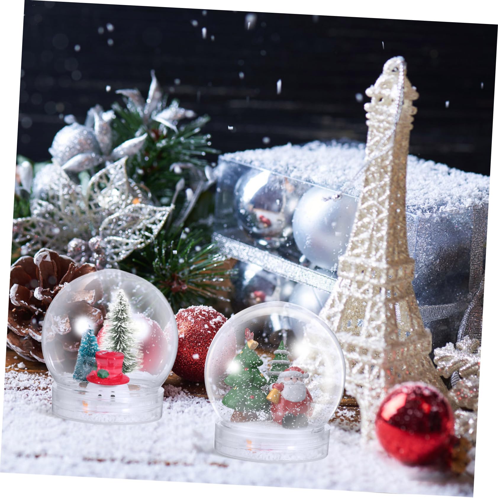 BESTOYARD 10stücke DIY Transparente Wasser Kugeln Leere Schneekugeln Für Bastelprojekte Für Weihnachten Dekoration Und Kreative Ideen Praktisch Und Leicht Zu Reinigen