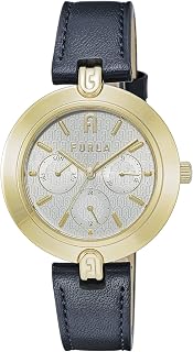 Furla Women's Dark Blue Leather Strap Watch (Model: WW00030001L2)