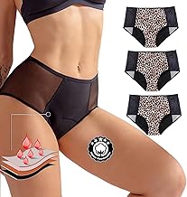 Culotte Anti Fuite Urinaire Lot de 3 - Coton Respirant & Confortable - Protection Anti-Fuite & Incontinence - Lavable & Réutilisable - Pour Femme & Adolescente