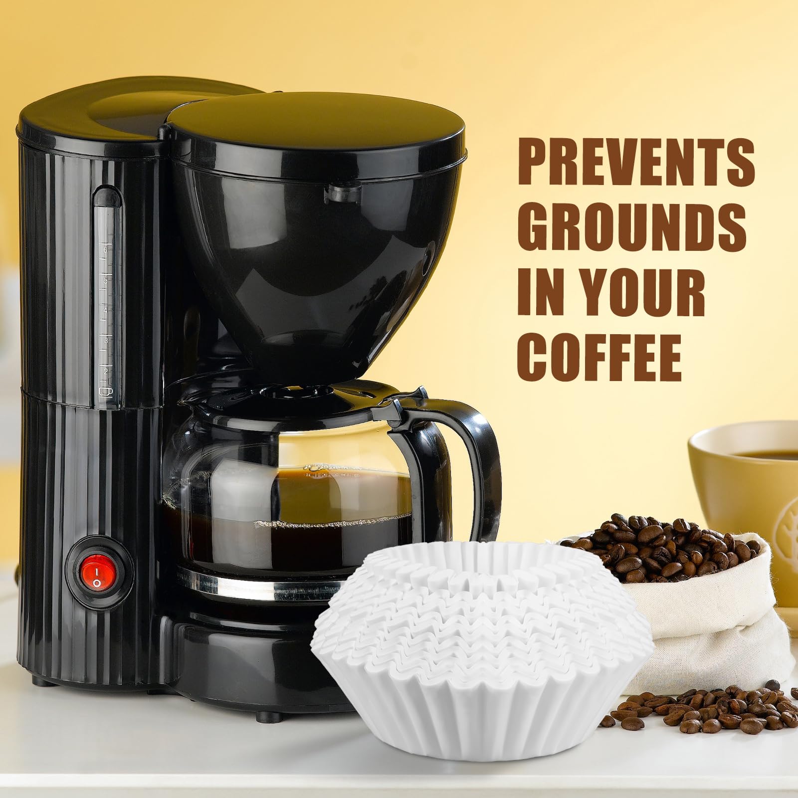AmazingSpark 500 Stück extra große Kaffeefilter, 38,1 x 14,7 cm, Einweg-Papierfilter für Kaffeebrühen, Restaurants, große Brauer, kein Überlaufen, kein Reißen