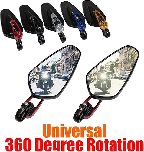 Miniatura 2 de Espejo retrovisor retrovisor de la motocicleta para Yamaha MT01 MT03 MT10 MT 07 YZF R125 R15 R1 Tmax NMAX 155 Rizoma