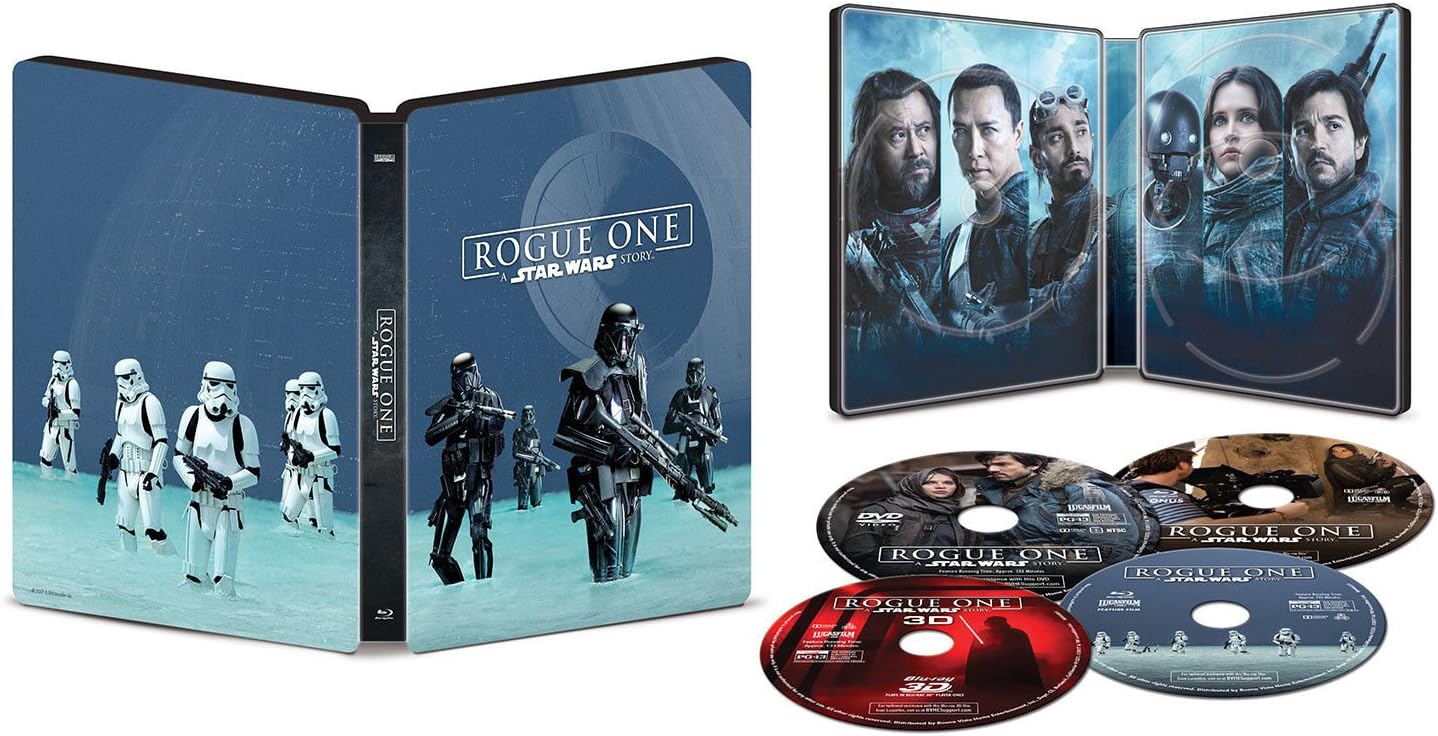 Rogue One: A Star Wars Story - Limited Edition Steelbook [3D Blu-ray + Blu-ray]