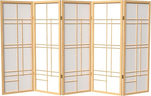 Miniatura 50 de Pantalla corta Eudes Shoji de 4 pies - Miel - 5 Paneles Miel,Negro -,Natural,Rosewood,https://www.amazon.com/dp/undefined