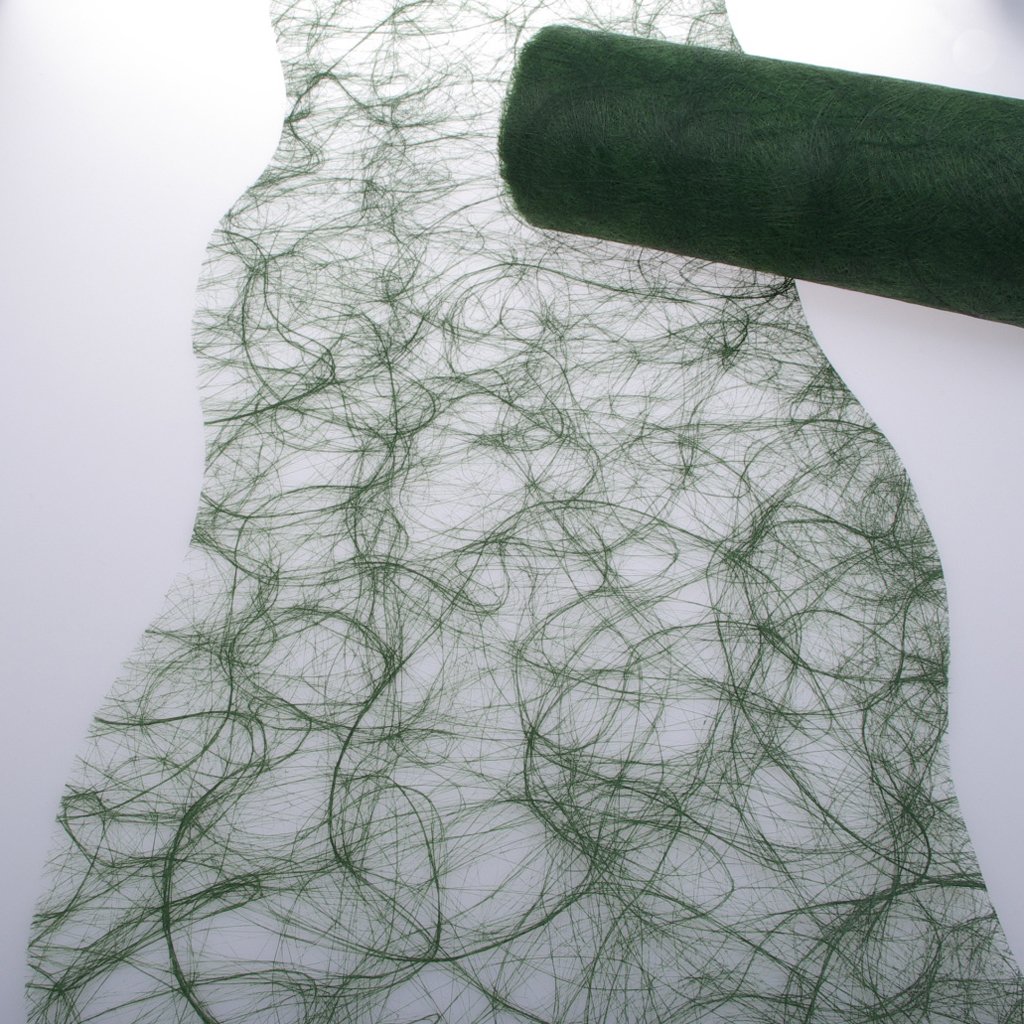 Chemin de table Sizoweb vert foncé 25cm x 25m coupe ondulée