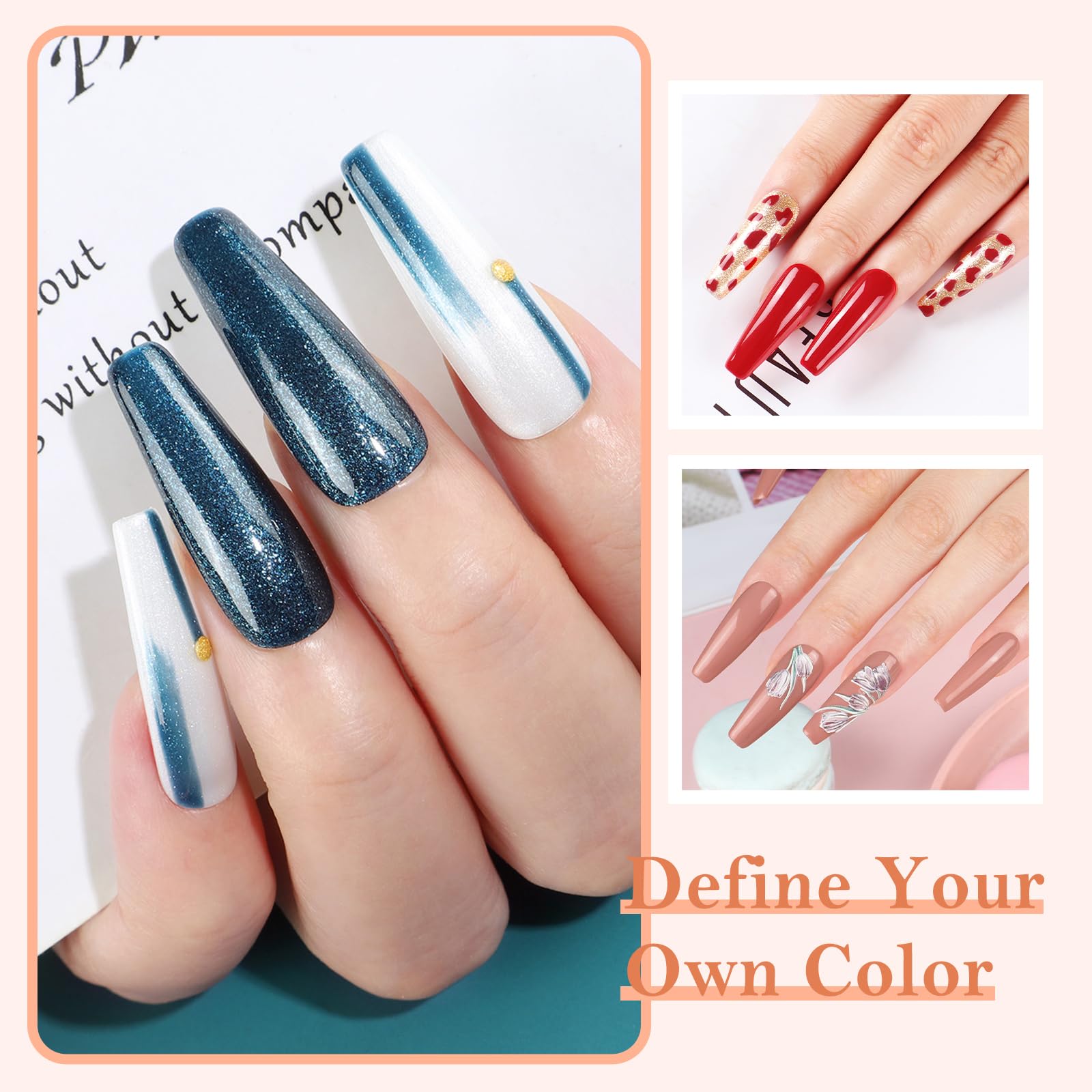COSCELIA Kit Semipermanente Unghie con lampada UV, 20 Colori Smalto Unghie e 3 PCS Estensione Gel Kit Ricostruzione Unghie Gel Completo con Base y Top Coat Regali per Donne