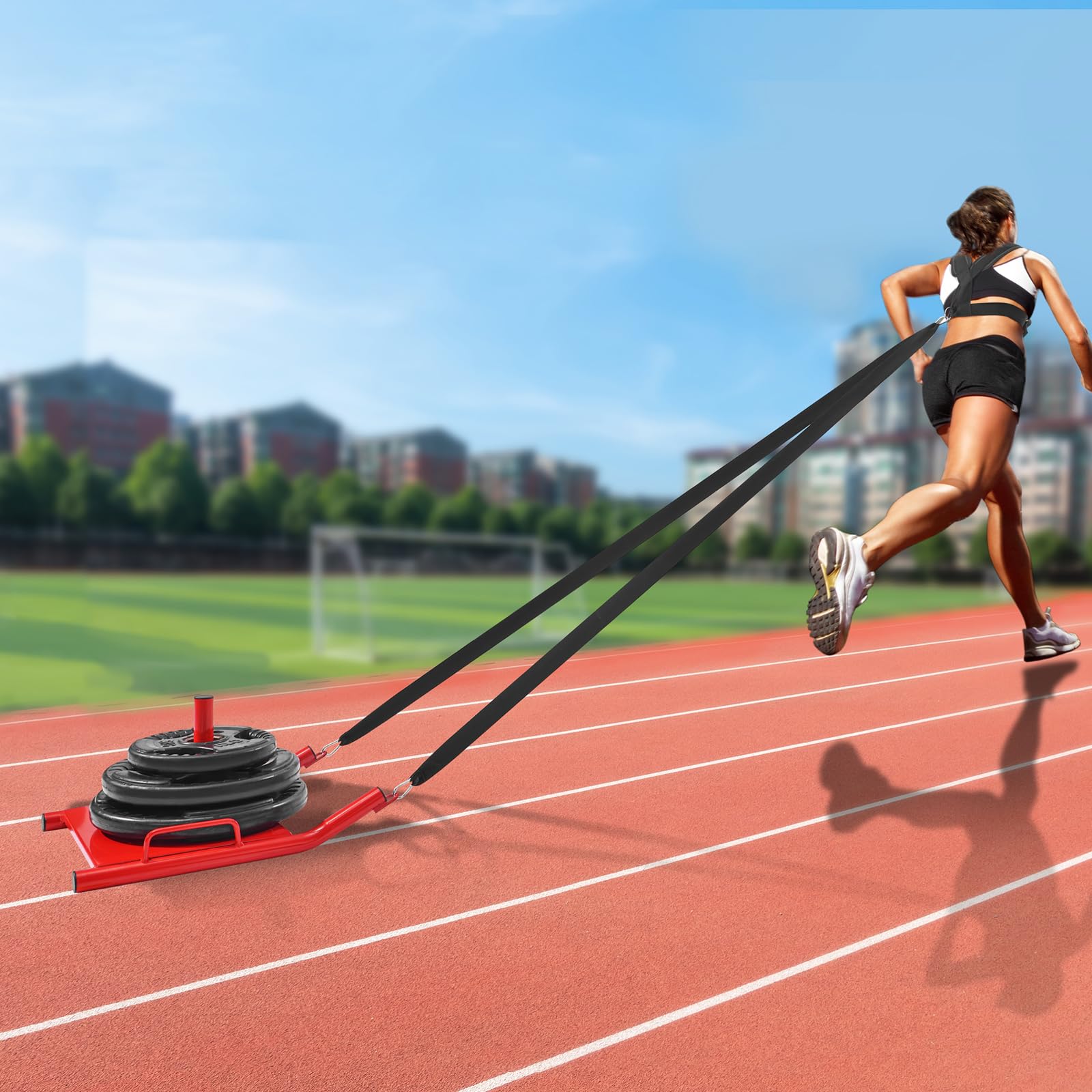 Slitta per allenamento della forza, unisex, per adulti, per allenamento di resistenza, allenamento di base e condizionamento