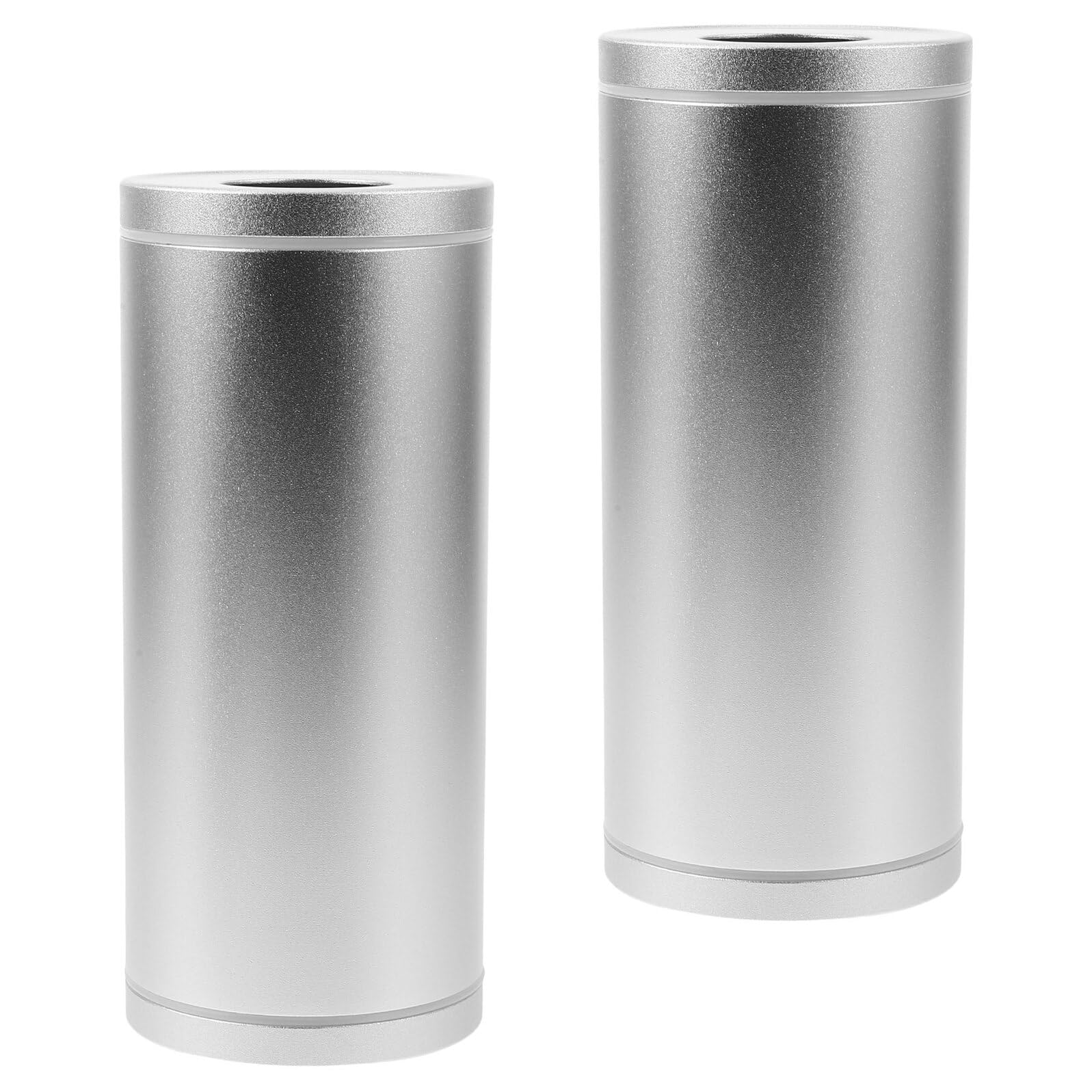 Porte-mouchoirs cylindrique STOBAZA distributeur de mouchoirs argenté