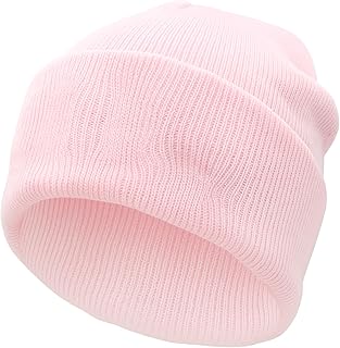 Ohjijinn Anime Beanie Pink Beanie Cute Kawaii Knit Hats, Funny Beanie Hat Winter Skiing Slouchy Warm Cap for Men Women